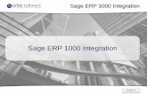 Sage ERP 1000 Integration