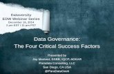Enterprise Data World: Data Governance - The Four Critical Success Factors