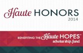 Hautepreneurs 2014 Haute Honors Award Winners and Finalists