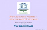 New business models - new sources of revenues