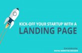 Kick-off Your Startup With a Landing Page