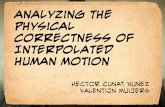 Analyzing the physical correctness of the human motion