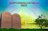 13 christ kindom and law