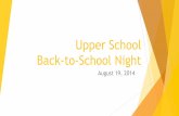 Presentation for US Back-to-School Night (2014)