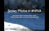 Snowy Days in Hampton Roads, Virginia