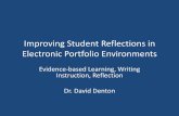 Sloan c et4_o_2012_study for improving student reflections electronic portfolios david denton