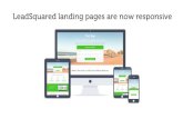 Creating responsive landing pages using LeadSquared