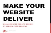 Making Your Website Deliver