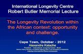 IAAG Africa Regional Conference - Dr Alex Kalache Robert Butler Mermorial Presentation