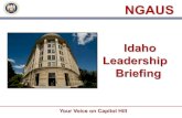 NGAUS Members Brief to Idaho