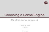 Choosing A Game Engine - More Than Frames Per Second