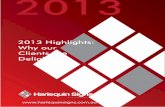 Harlequin Signs Projects 2013