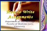 How to write assignments (3)
