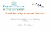 Tulane Payson Center for International Development: 2015 Italy Global Development Summer Institute