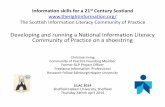 Developing and running a National Information Literacy Community of Practice on a shoestring - Christine Irving