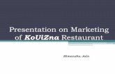 Marketing of Restaurant