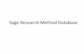 Sage Research Method Online