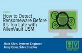 Demo  how to detect ransomware with alien vault usm_gg