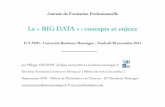 Formation professionnelle "Big data : concepts et enjeux"