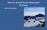 Avoid Acute Mountain Sickness with Elite Kilimanjaro