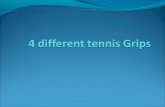 4 different tennis grips