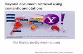 Beyond document retrieval using semantic annotations