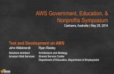 AWS Public Sector Symposium 2014 Canberra | Test and Development on AWS
