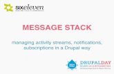 DDAY2014 - Message Stack: gestire activity streams, notifiche, sottoscrizioni in a Drupal way