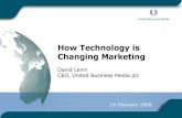 Key Technology Trends and Models Impacting Markets : Business Leadership Update, David Levin, United Business Media plc
