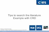 Cies 2010 literature searching crd