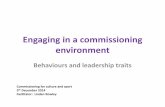 Behaviours and leadership traits: Commissioning for culture and sport