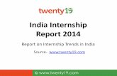 India Internship Report 2014