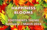 Footprints Theme of the Month-Happiness Blooms