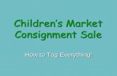 Children's Market:  Tips on Tagging Your Items