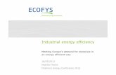 Industrial energy efficiency