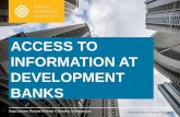 Access to Information at Development Banks