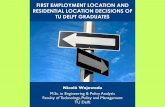 First employment location and residential location decisions of TU Delft graduates