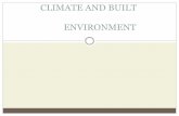 Climate and built environment