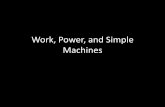 Work, power, and simple machines stem