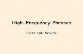 High frequency phrases