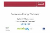 Sustainex 2013 - Renewables New Technology Kevin MacLennan Mabbett (PDF)