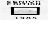 Kadena High School Senior Edition 1985