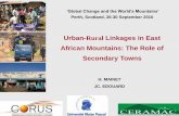 Urban-Rural Linkages in East African Mountains: The Role of Secondary Towns [Helene Mainet]