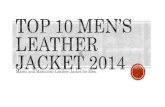 Top 10 Men’s Leather Jacket 2014