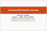 Personal branding for success