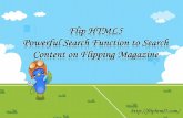 Flip html5 – powerful search function to search content on flipping magazine
