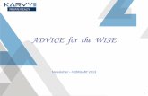 Advice for the Wise - February 2013