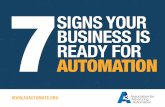 7 Signs Your Business is Ready for Automation