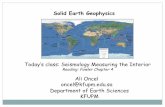 Seismology Measuring the Interior-2