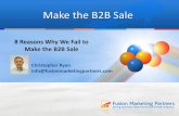 8 Reasons Why We Fail to Make the B2B Sale